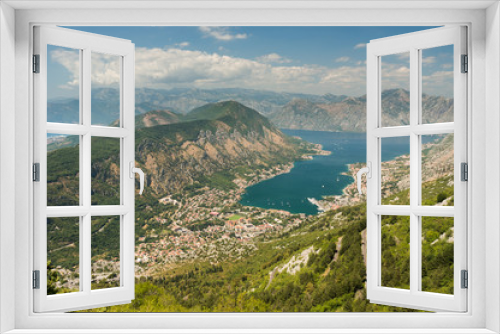 Fototapeta Naklejka Na Ścianę Okno 3D - Panoramic view on Kotor, Montenegro