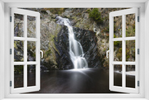 Fototapeta Naklejka Na Ścianę Okno 3D - Waterfall Long Exposure Panorama