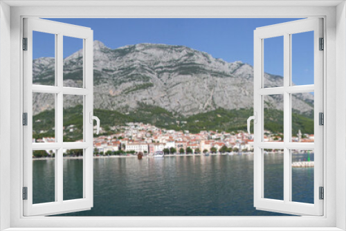 Fototapeta Naklejka Na Ścianę Okno 3D - Makarska Riva und Hafen - Dalmatien - Kroatien