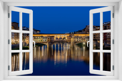 Fototapeta Naklejka Na Ścianę Okno 3D - Famoue Ponte Vecchio, Florence