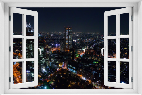 Fototapeta Naklejka Na Ścianę Okno 3D - Night scene of Tokyo