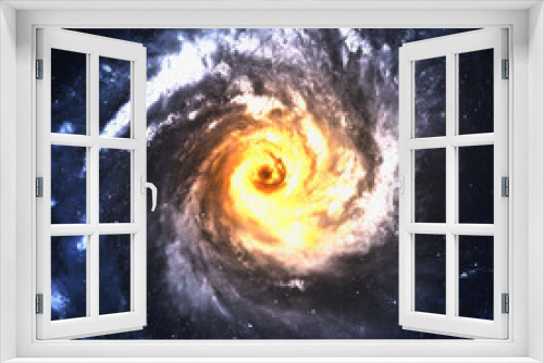 Fototapeta Naklejka Na Ścianę Okno 3D - Incredibly beautiful spiral galaxy somewhere in deep space
