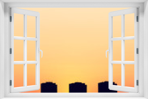 Fototapeta Naklejka Na Ścianę Okno 3D - Sunset over the city