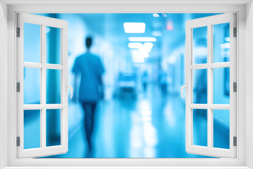 Blurred Hospital Corridor