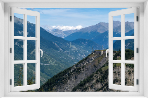 Fototapeta Naklejka Na Ścianę Okno 3D - Paysage montagne