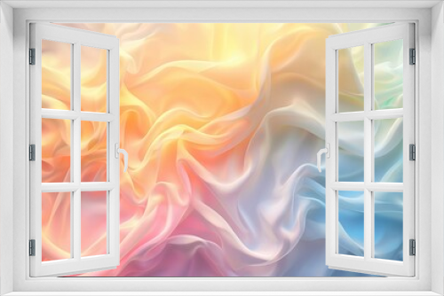 A mesmerizing blend of soft pastel colors flowing together in a silky texture, perfect for backgrounds or abstract designs.