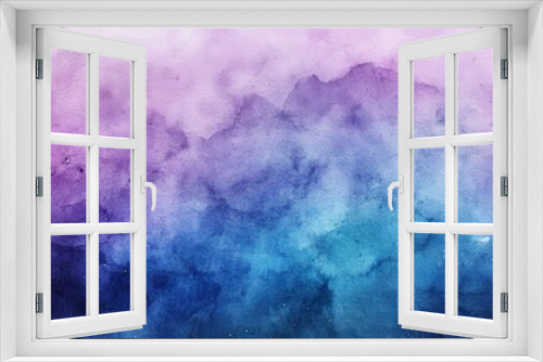 Abstract Watercolor Background with Vibrant Hues of Purple and Blue