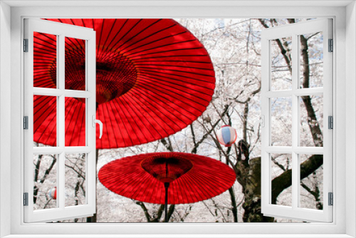 Fototapeta Naklejka Na Ścianę Okno 3D - 平野神社