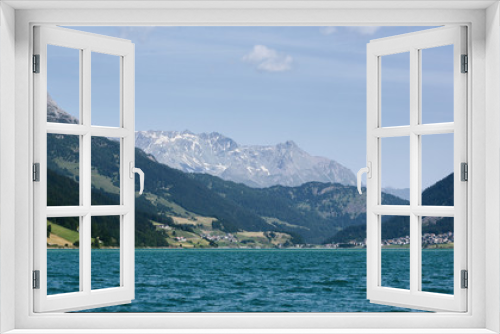 Fototapeta Naklejka Na Ścianę Okno 3D - Lake in the Alps by Summer