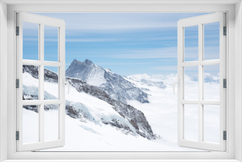 Fototapeta Naklejka Na Ścianę Okno 3D - Aletsch Glacier landscape in the Jungfraujoch, Alps, Switzerland