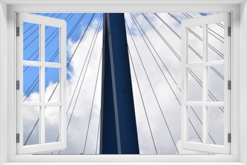 Fototapeta Naklejka Na Ścianę Okno 3D - Hängebrücke