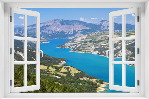 Fototapeta Naklejka Na Ścianę Okno 3D - Lake of Serre-Poncon (French Alps)