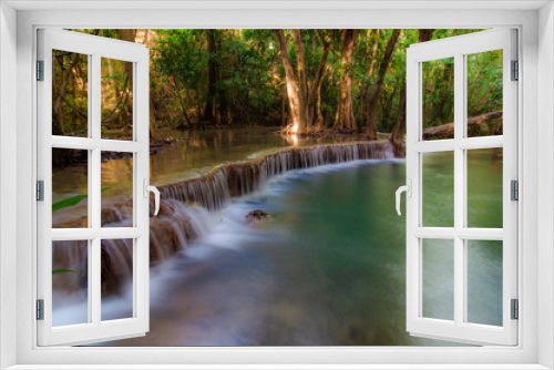 Fototapeta Naklejka Na Ścianę Okno 3D - Huay Mae Kamin Waterfall National Park, Kanchanaburi