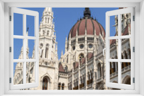 Fototapeta Naklejka Na Ścianę Okno 3D - Hungarian Parliament Building in Budapest