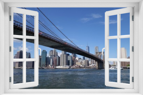 Fototapeta Naklejka Na Ścianę Okno 3D - Brooklyn Bridge, New York