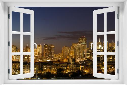 Fototapeta Naklejka Na Ścianę Okno 3D - San Francisco skyline from South of Market