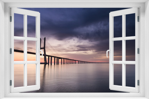 Fototapeta Naklejka Na Ścianę Okno 3D - Vasco da Gama Bridge 