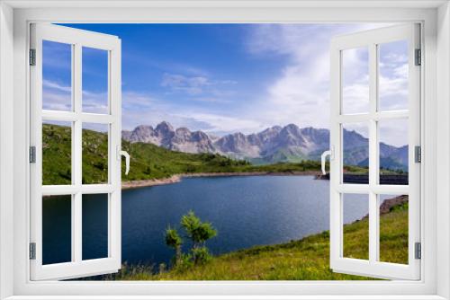 Fototapeta Naklejka Na Ścianę Okno 3D - Lago di Cavia - Dolomites - Italy