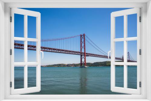 Fototapeta Naklejka Na Ścianę Okno 3D - 25 april bridge, Lisbon.