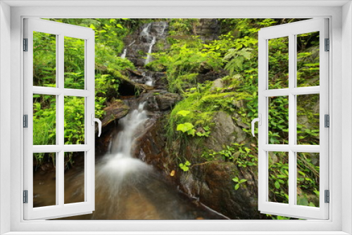 Fototapeta Naklejka Na Ścianę Okno 3D - Parschluger Wasserfall