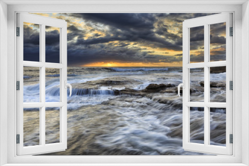 Fototapeta Naklejka Na Ścianę Okno 3D - Sea Maroubra 3 layers