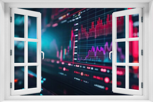 Closeup of Stock Market Data on a Computer Screen.