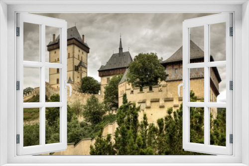 Historic castle in Karlstejn, Czech Republic