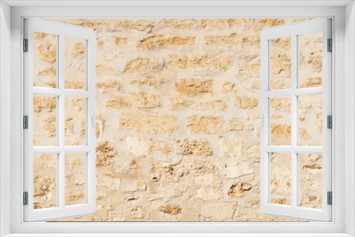 Fototapeta Naklejka Na Ścianę Okno 3D - Stein Textur Rustikal