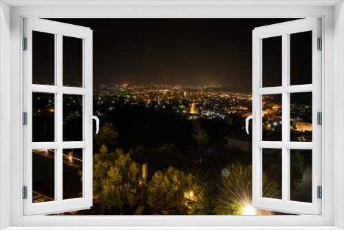 Fototapeta Naklejka Na Ścianę Okno 3D - Night view on panorama of Chania city on Crete island