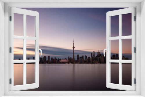 Fototapeta Naklejka Na Ścianę Okno 3D - Toronto skyline at dusk