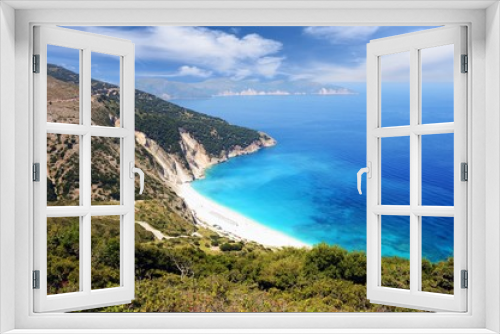Fototapeta Naklejka Na Ścianę Okno 3D - Myrtos beech
