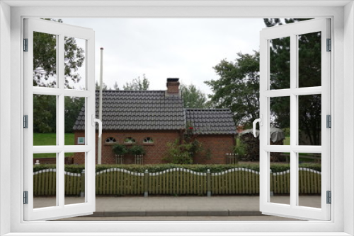 Fototapeta Naklejka Na Ścianę Okno 3D - Backhaus in St Peter Ording