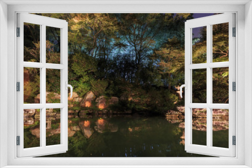 Fototapeta Naklejka Na Ścianę Okno 3D - Superb view, fall color at Japan in the autumn