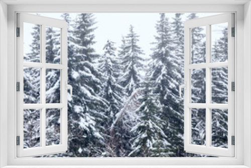 Fototapeta Naklejka Na Ścianę Okno 3D - Winter landscape near Vogel ski center