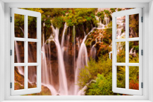 Fototapeta Naklejka Na Ścianę Okno 3D - Waterfalls in Plitvice National Park