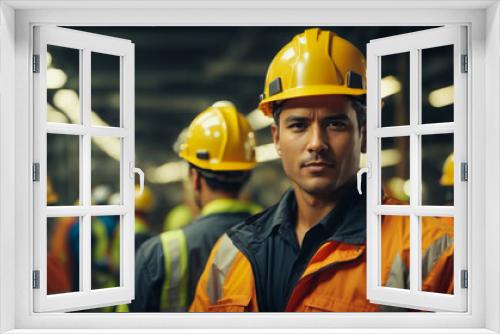 Photo of a male construction worker.AI generated