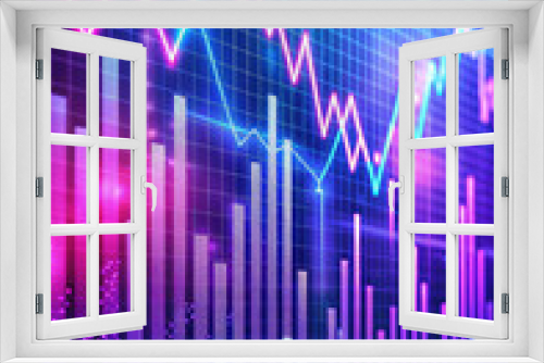 business performance growth graph, illustration, information, data, stock market, exchange, profit, finance, banking sector, accounting, progress, mathematical, visual demonstration of income, digital