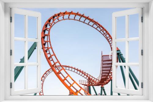 Fototapeta Naklejka Na Ścianę Okno 3D - rollercoaster