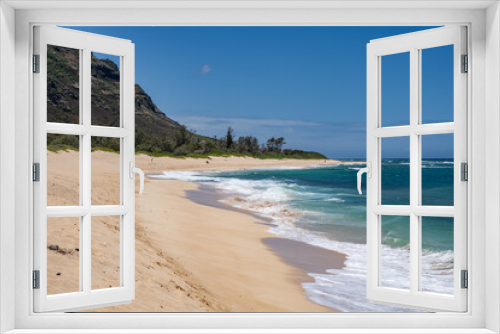 Fototapeta Naklejka Na Ścianę Okno 3D - Mokuleia Beach, North Shore, Oahu Hawaii. Kaena Point

