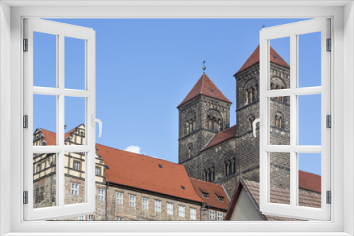 Fototapeta Naklejka Na Ścianę Okno 3D - Die Stiftskirche in Quedlinburg, Harz