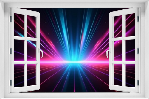 Abstract background with neon glowing lines. neon lights background with laser rays