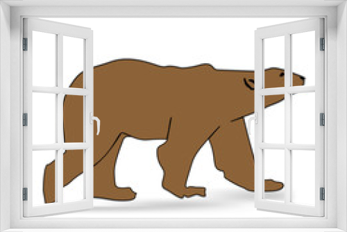 Fototapeta Naklejka Na Ścianę Okno 3D - Grizzle bear