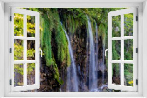 Fototapeta Naklejka Na Ścianę Okno 3D - Waterfalls in Plitvice National Park, Croatia