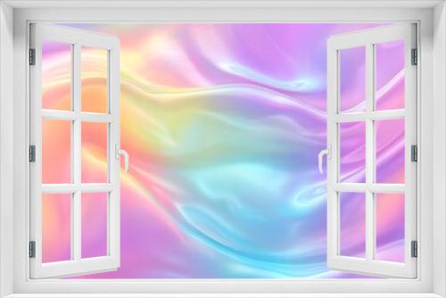 Abstract Holographic Background - Wavy Pastel Gradient