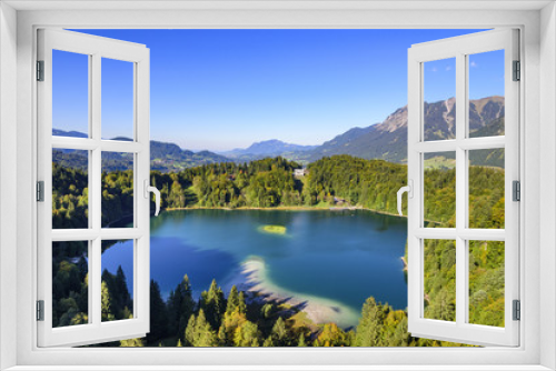 Fototapeta Naklejka Na Ścianę Okno 3D - kleiner See im Oberallgäu nahe Oberstdorf