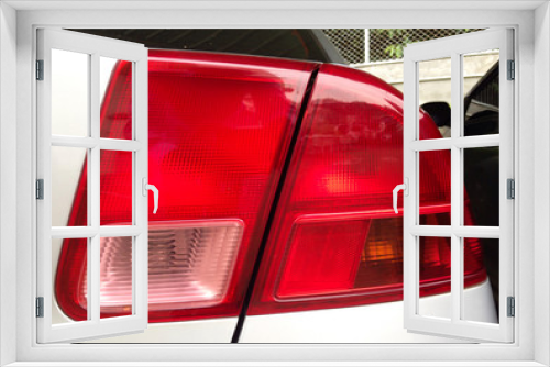 Fototapeta Naklejka Na Ścianę Okno 3D - Car rear lamp