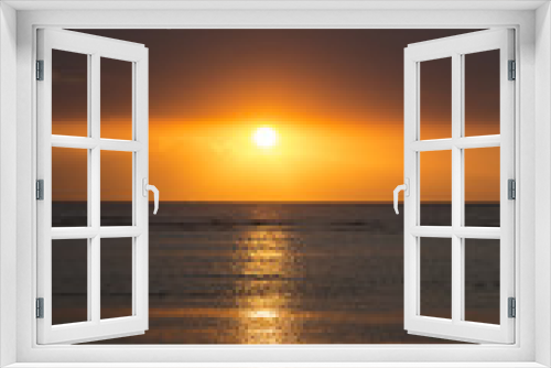 Fototapeta Naklejka Na Ścianę Okno 3D - Spectacular sunset in the Gili Islands