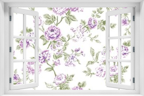 Fototapeta Naklejka Na Ścianę Okno 3D - Sofia Floral Seamless Pattern