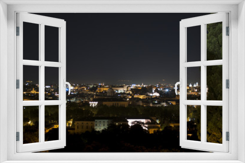 Fototapeta Naklejka Na Ścianę Okno 3D - night view of Rome