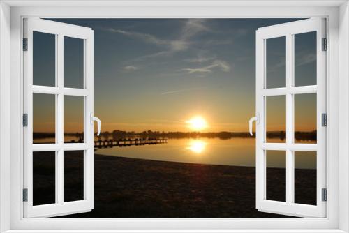 Fototapeta Naklejka Na Ścianę Okno 3D - Zachód słońca